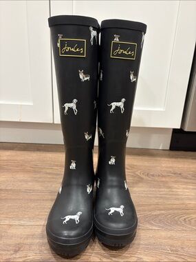 NWT Joules Dog Print Rain boot
